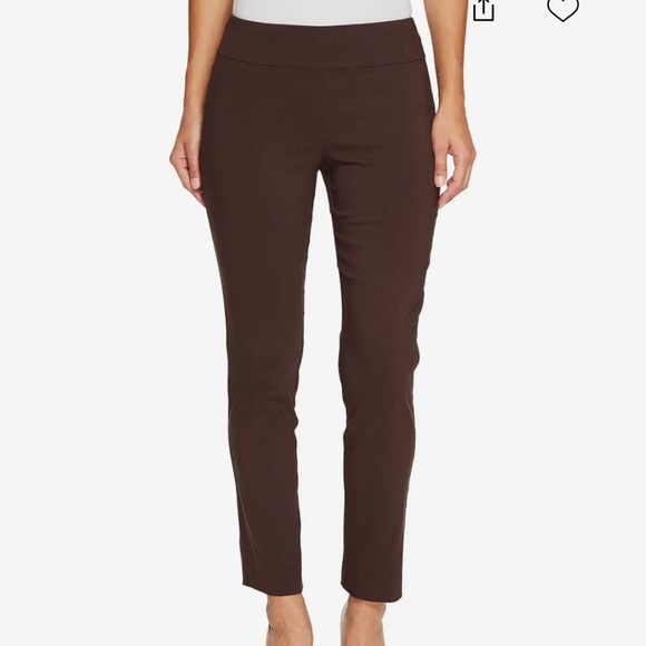 Krazy Larry Pants - NWT Krazy Larry pull on stretch ankle pants in brown stretch S 6